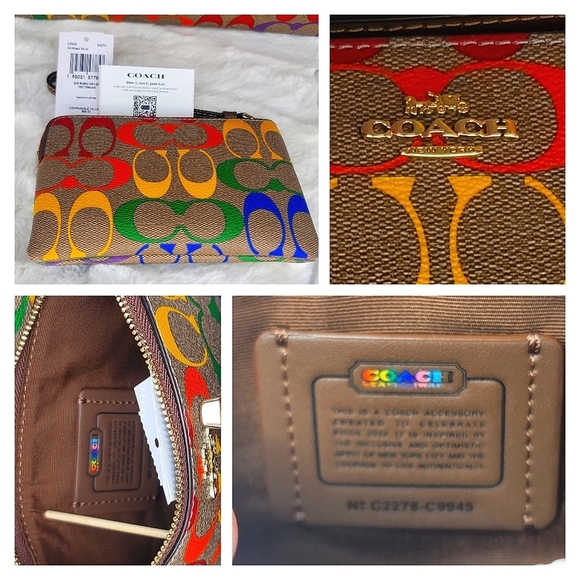 COACH 3 SET Signature Purse  Bag Wallet Wristlet + LIMITED EDITION - Picture 4 of 15